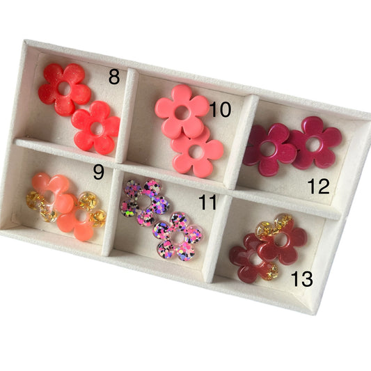 Grandes fleurs / lune / ronde