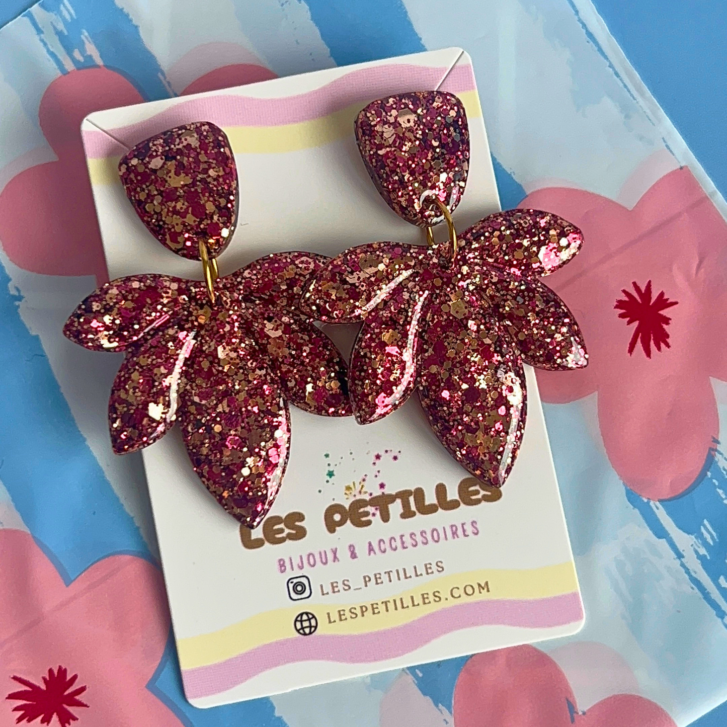 Les boucles d’oreilles Azalée