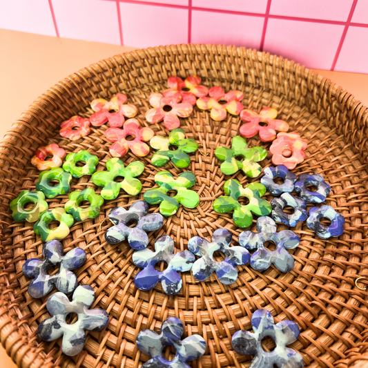 Les boucles d’oreilles flower pop