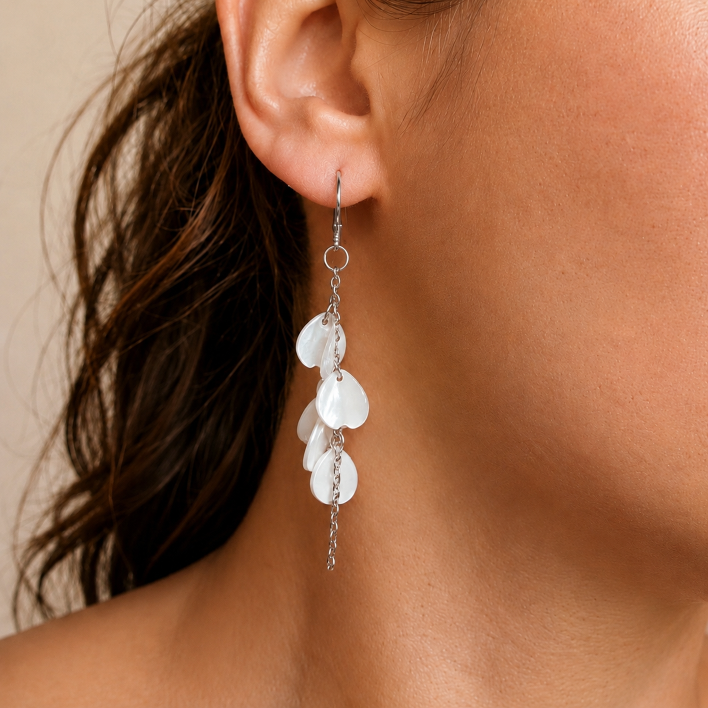 Les boucles d'oreilles Pétales