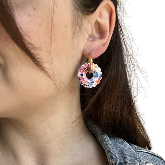 Les boucles d’oreilles Rosalie