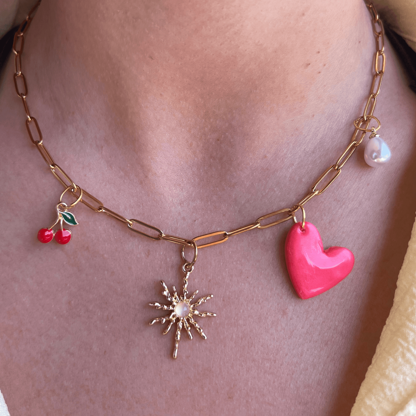Collier Charms cherry âšđ