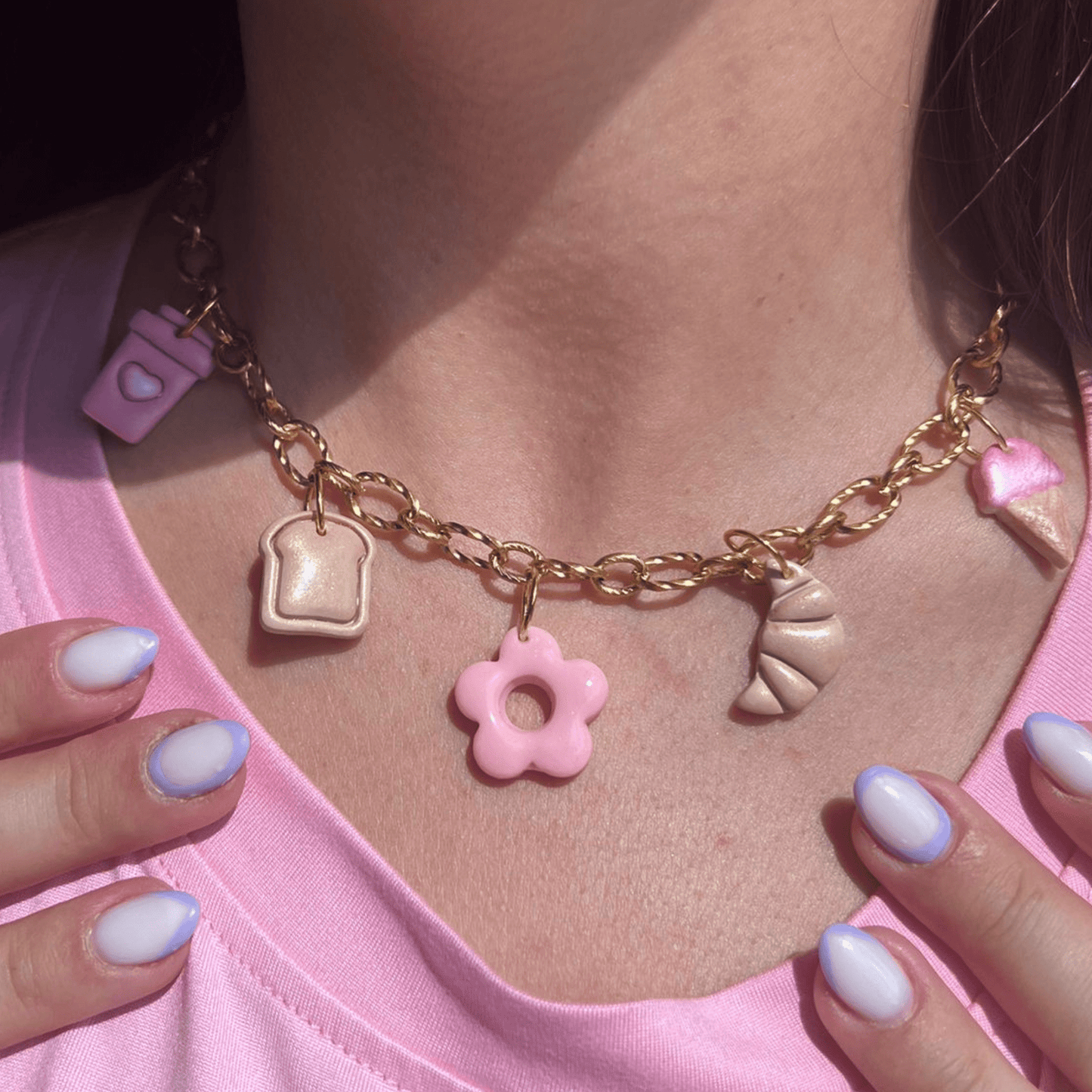 Collier Charms Pinky greedy đđž