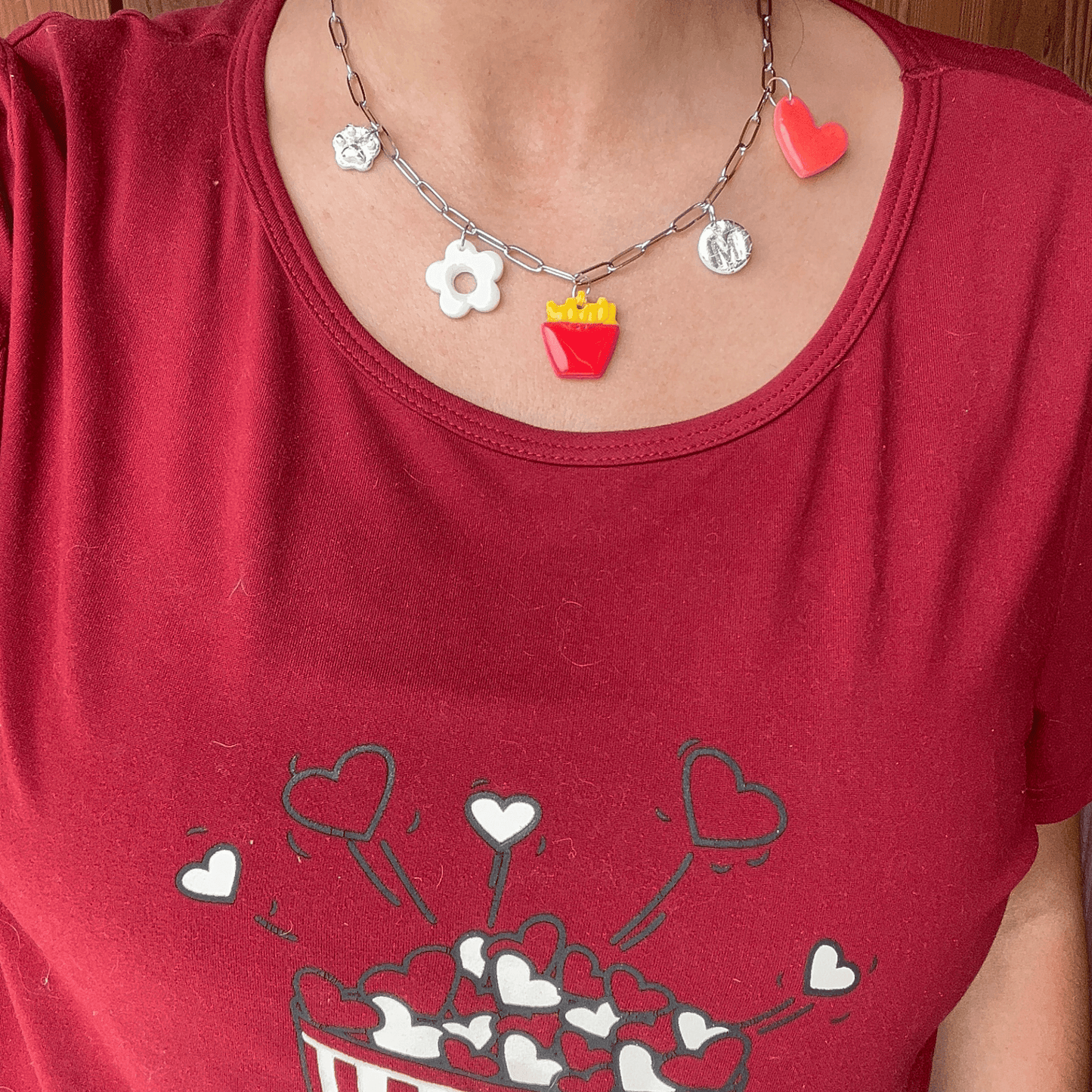 Collier charms personnalisé chaine Serena