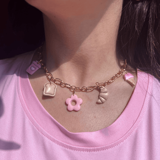 Collier Charms Pinky greedy 🍭🌸