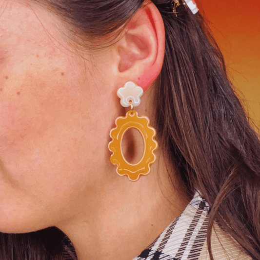 Les boucles d’oreilles Bicoflore