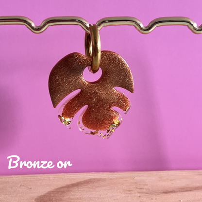 Les boucles d’oreilles Monstera Boom