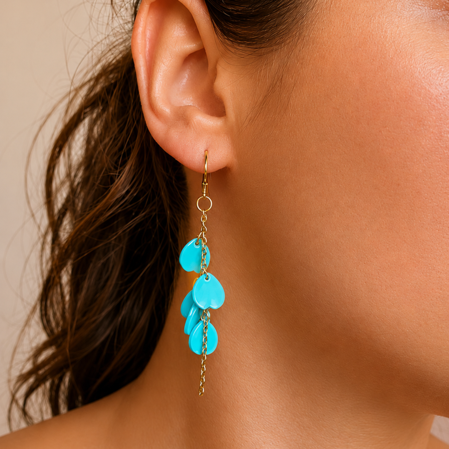 Les boucles d'oreilles Pétales