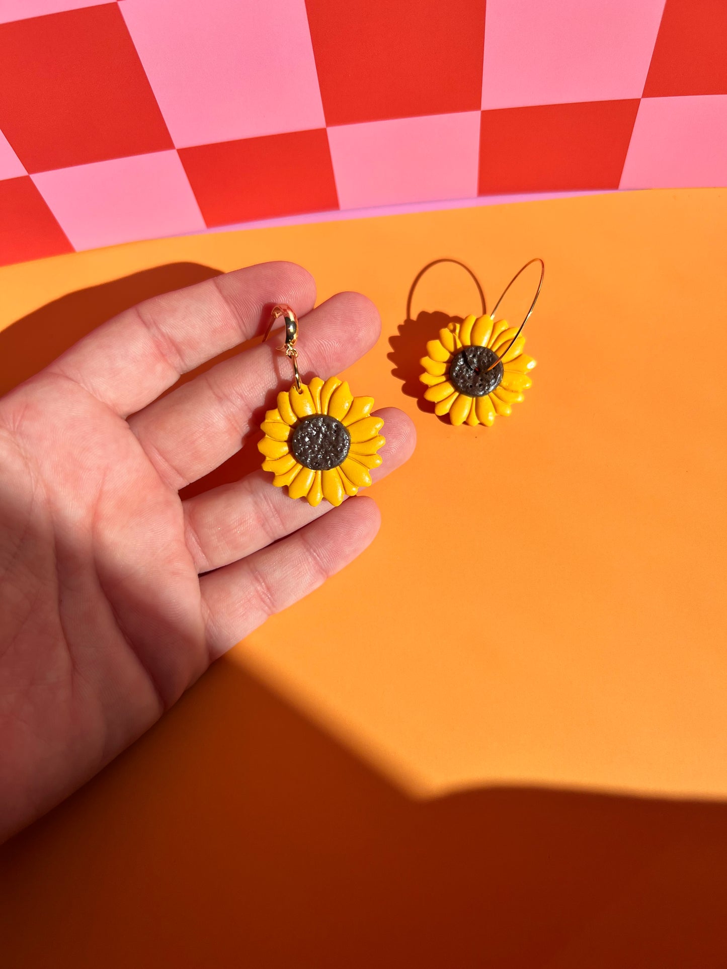 Les boucles d’oreilles tournesols
