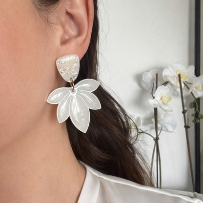 Les boucles d’oreilles Azalée