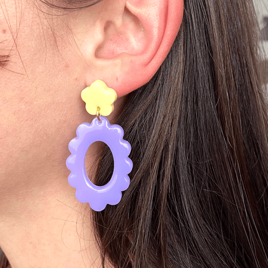 Les boucles d’oreilles Bicoflore