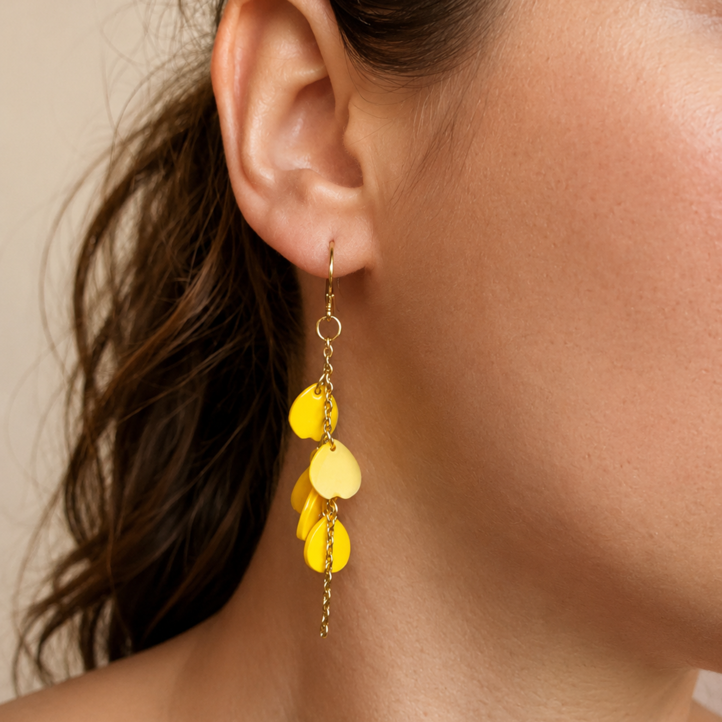 Les boucles d'oreilles Pétales