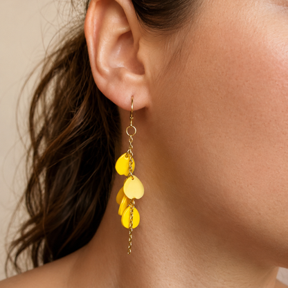 Les boucles d'oreilles Pétales