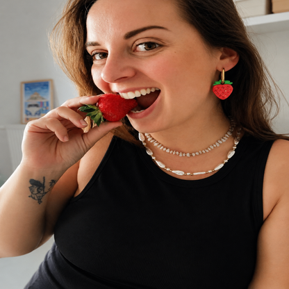 Les boucles d'oreilles Tagada 🍓