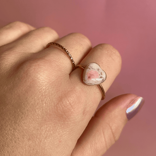 Bague tapisserie florale