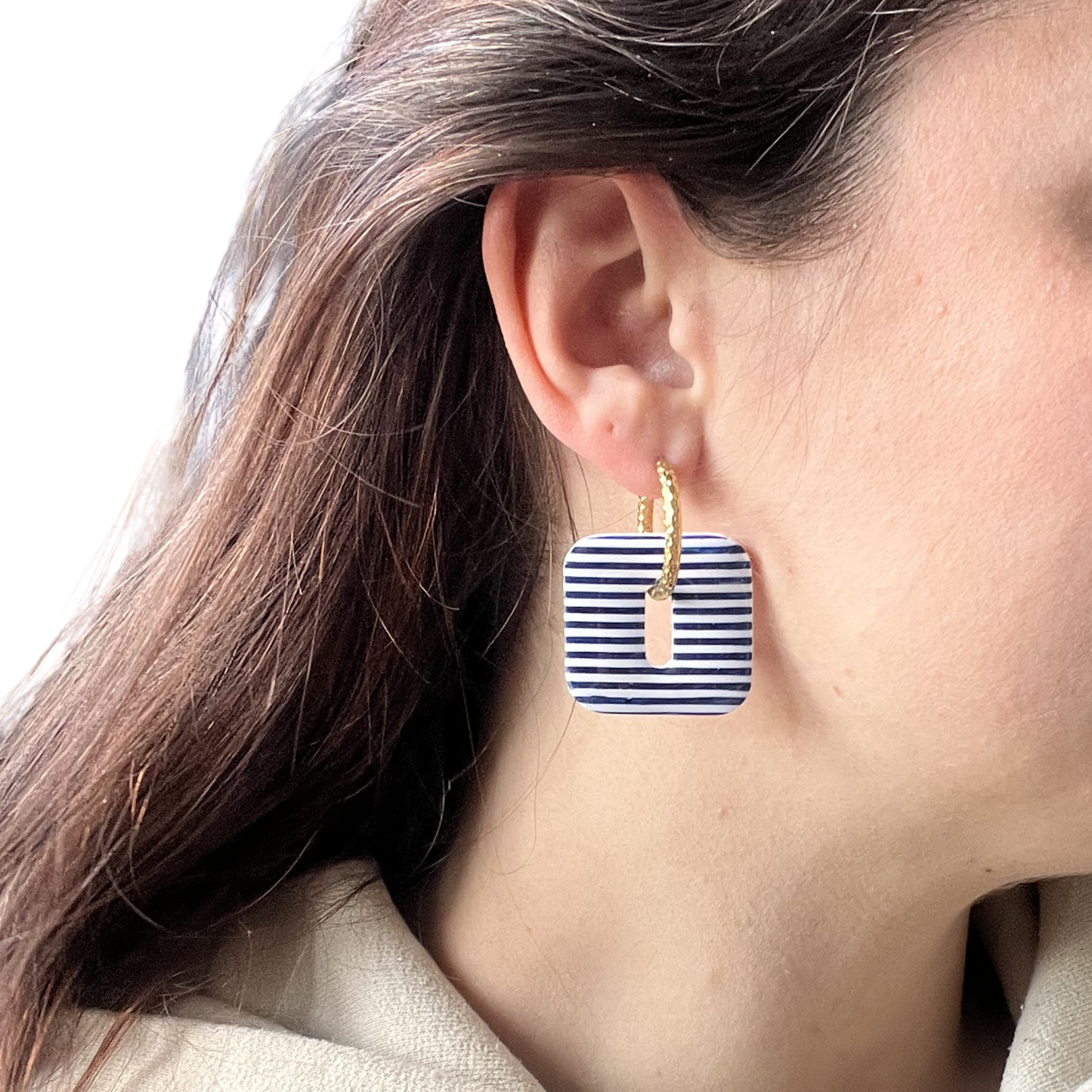 Les boucles d’oreilles marinières