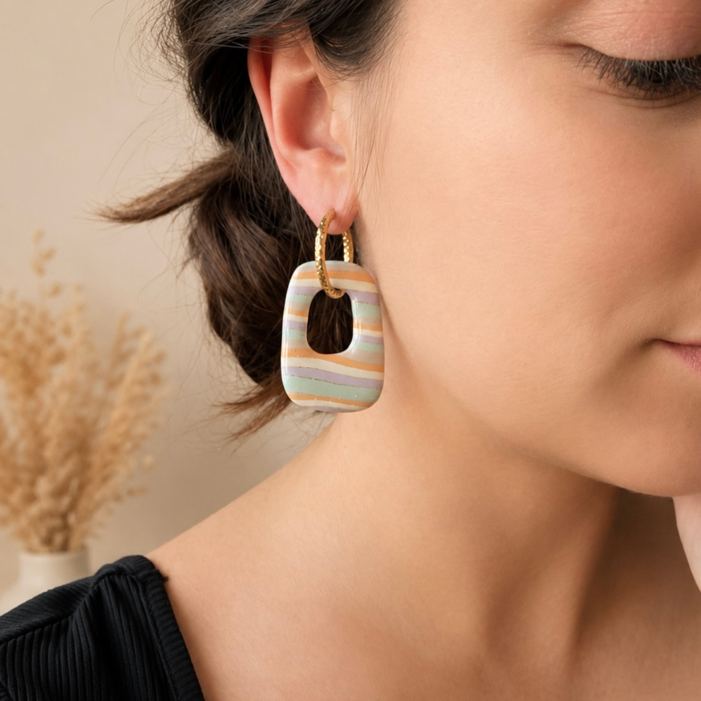 Les boucles d'oreilles Nébula