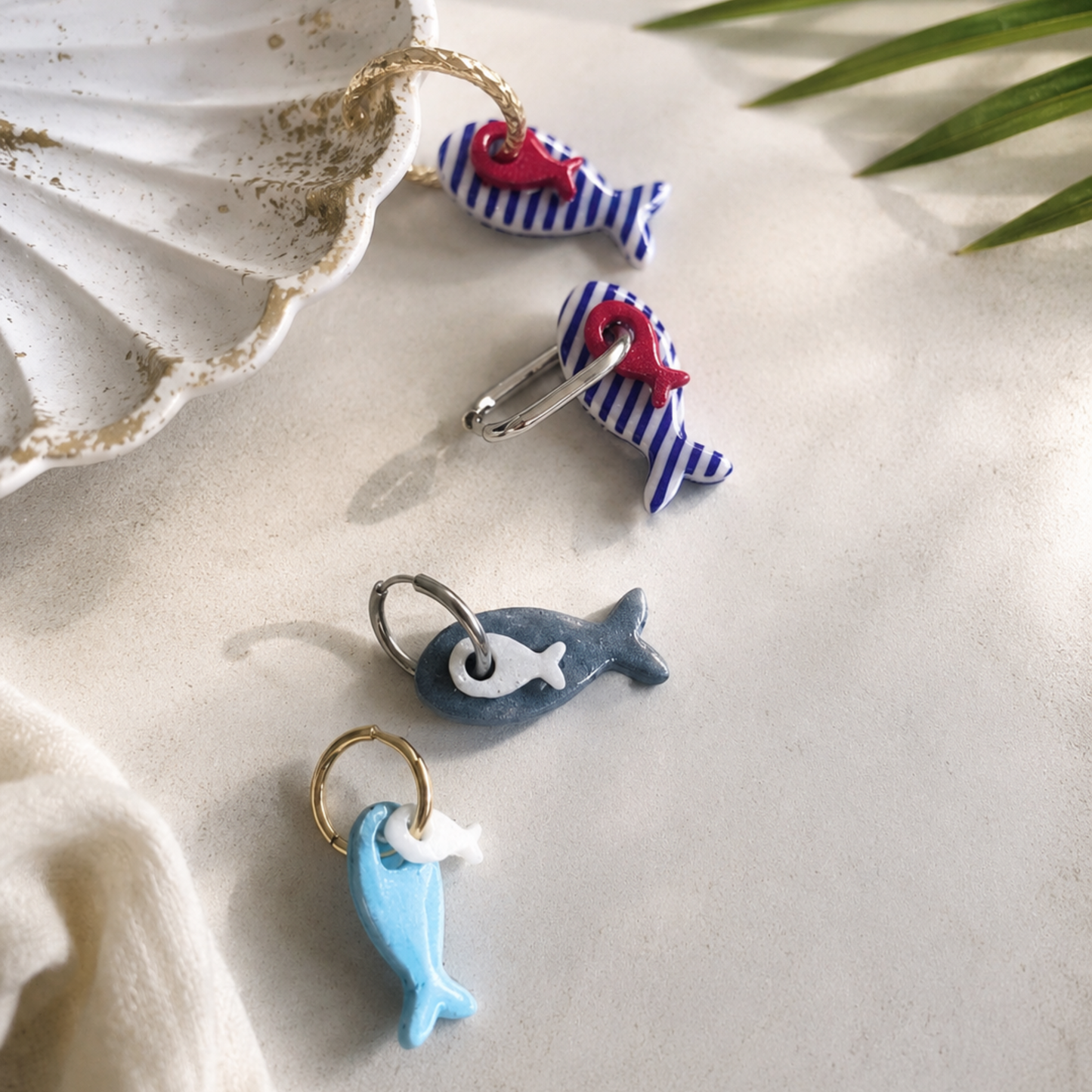 Les boucles d'oreilles Rivièra 🐟