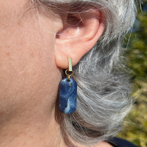 Boucles d'oreilles Lazuli d'Or