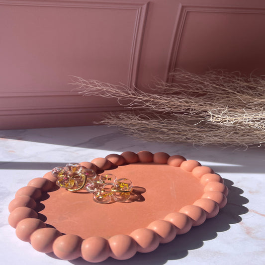Plateau décoratif en Jesmonite