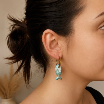 Les boucles d'oreilles Rivièra 🐟