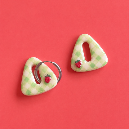 Les boucles d’oreilles Vichy